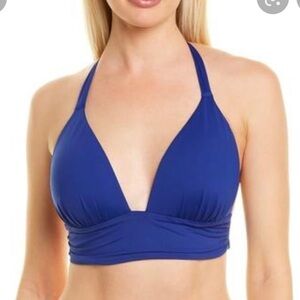 Nwt La Blanca Island Goddess Halter 2 Piece Bikini swimsuit in Blueberry